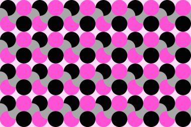 Güzel siyah pembe renkli eski model. Geometrik elementleri olan bir vektör görüntüsü. Bu bir retro sanat tasarımı. Batik kumaş illüstrasyonunu kaplayan arka plan duvar kağıdı tasarımları.