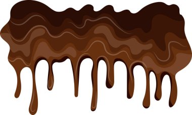 Erimiş siyah çikolata, dinamik olarak büyük damlalar halinde aşağı akar, çeşitli arka planlar için ya da bir tasarımın parçası olarak.