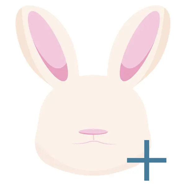 Yüzünün yanında artı olan renkli Paskalya tavşanı simgesi, profil doğrulama ya da başka bir şeyin teyidi anlamına gelir
