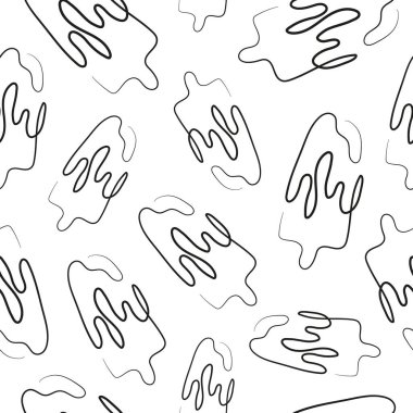 Basit bir dikdörtgen dondurma simgesiyle kusursuz desen çizilmiş bir çubuk üzerinde tek bir ana hatlı sanat tarzıyla