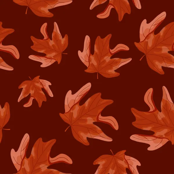 Kanada Günü ya da sonbahar tasarımı için kırmızı renkli akçaağaç yaprağı ve kırmızı arka planda eğilmiş bir köşe deseni.