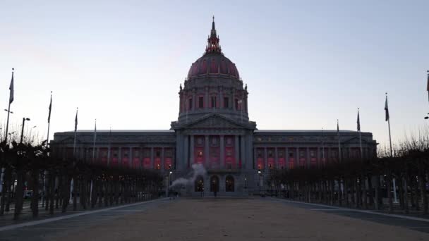 Проміжок Часу Міської Ради Сан Франциско Запалився Підтримку 49Ers — стокове відео