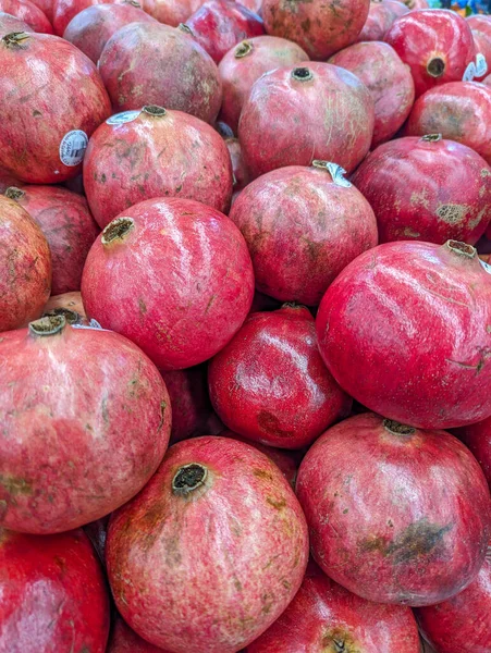 Pomegranate on sale at grocery store