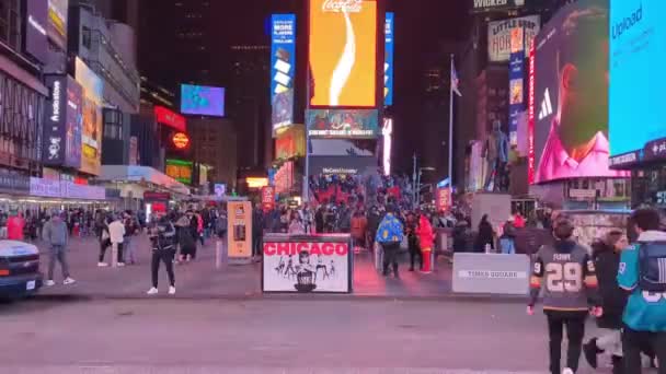Time Lapse Video Times Square New York — Video Stock