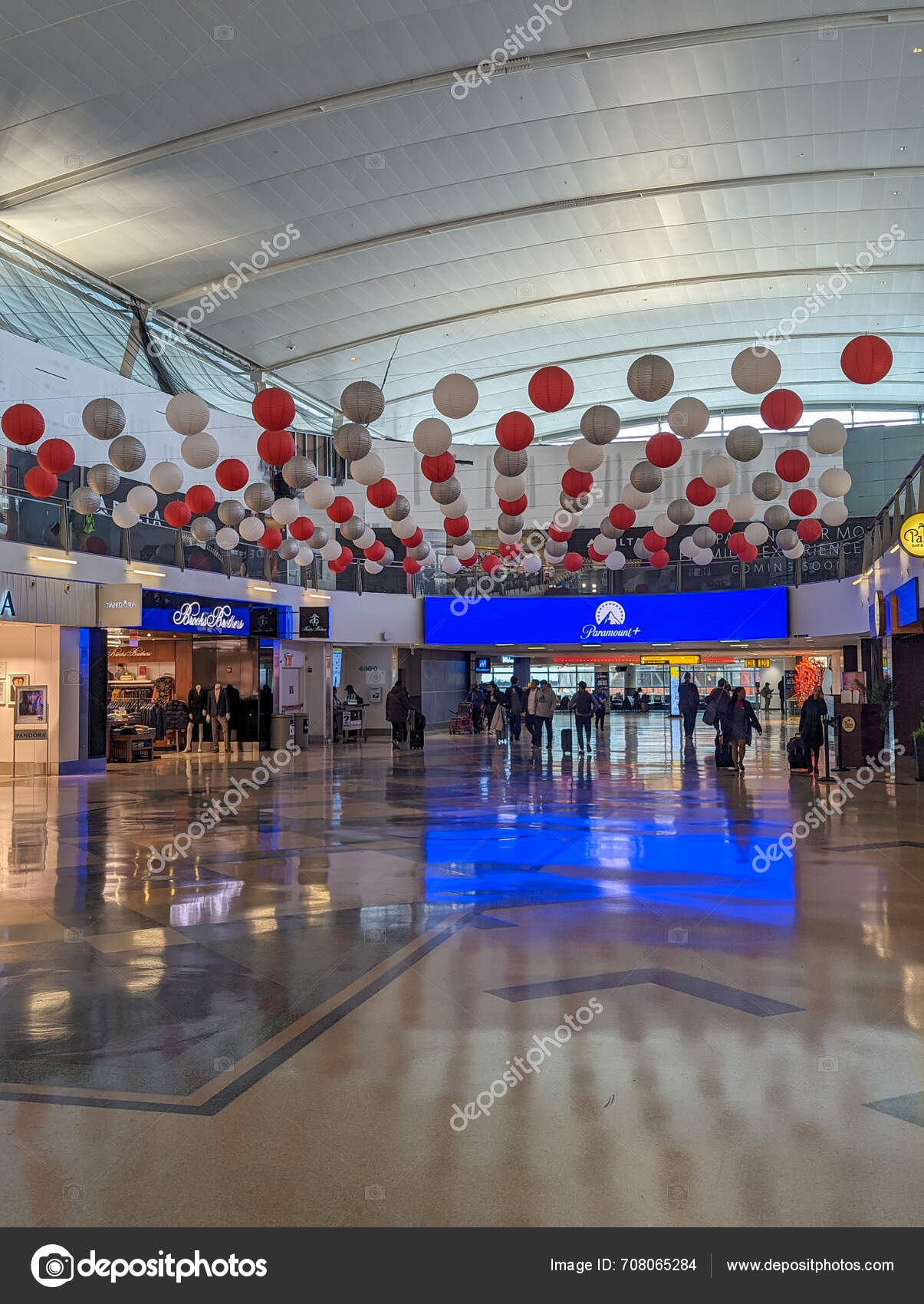  New York Febraury 2024 Main Walkway Terninal Jfk Airport — Stock 