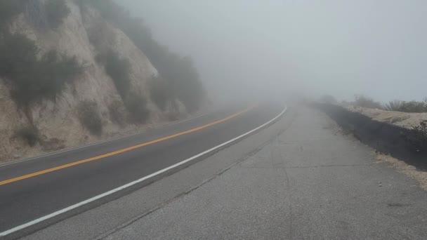 Estrada Montanhosa Acima Los Angeles — Vídeo de Stock