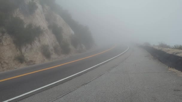 Estrada Montanhosa Acima Los Angeles — Vídeo de Stock