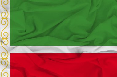 Çeçen Cumhuriyeti bayrağı, Çeçen Cumhuriyeti kumaş bayrağı. Çeçen Cumhuriyeti Ulusal Bayrağı, Kumaş ve Doku Bayrağı Çeçen Cumhuriyeti Resmi.