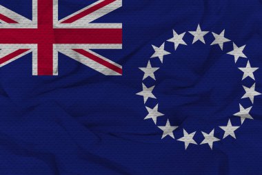 Cook Adaları bayrağı, Cook Adaları Kumaş bayrağı. Cook Adaları Ulusal Bayrak, Kumaş ve Doku Resimleri Cook Adaları.