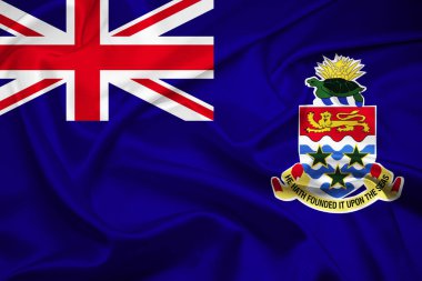 Cayman Adaları bayrağı, Cayman Adaları 'nın kumaş bayrağı. Cayman Adaları Ulusal Bayrak, Kumaş ve Doku Bayrak Görüntüsü.