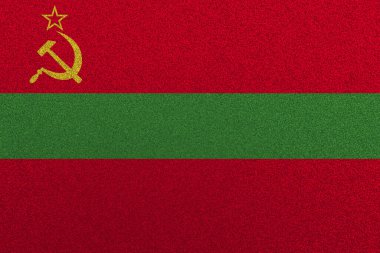 Transnistria bayrağı, Transnistria 'nın kumaş bayrağı. Transnistria Ulusal Bayrağı, Kumaş ve Dokusu Transnistria Bayrağı.