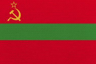 Transnistria bayrağı, Transnistria 'nın kumaş bayrağı. Transnistria Ulusal Bayrağı, Kumaş ve Dokusu Transnistria Bayrağı.