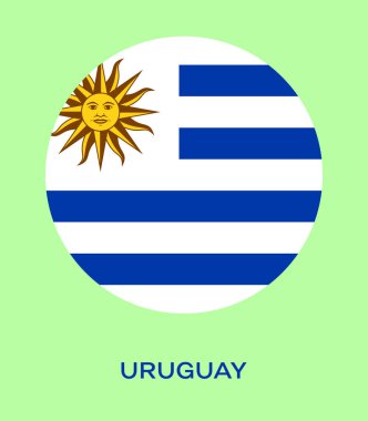 Uruguay bayrağı, Uruguay bayrağı, Uruguay ülkesinin ulusal sembolü. Uruguay 'ın Çember Bayrağı.
