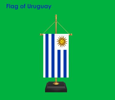 Uruguay bayrağı, Uruguay bayrağı, Uruguay ülkesinin ulusal sembolü. Uruguay 'ın masa bayrağı.