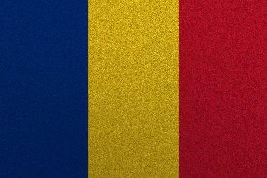 Romanya bayrağı, Romanya bayrağı, Romanya ülkesinin ulusal sembolü. Romanya 'nın kumaş ve doku bayrağı.