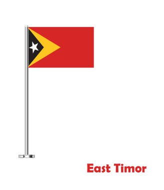 Doğu Timor bayrağı, Doğu Timor bayrağı, Doğu Timor 'un ulusal bayrağı. Doğu Timor masa bayrağı.