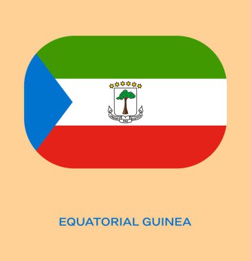 Ekvator Ginesi bayrağı, Ekvator Ginesi bayrağı, Ulusal Ekvator Ginesi bayrağı. Ekvator Ginesinin düğme stili bayrağı.