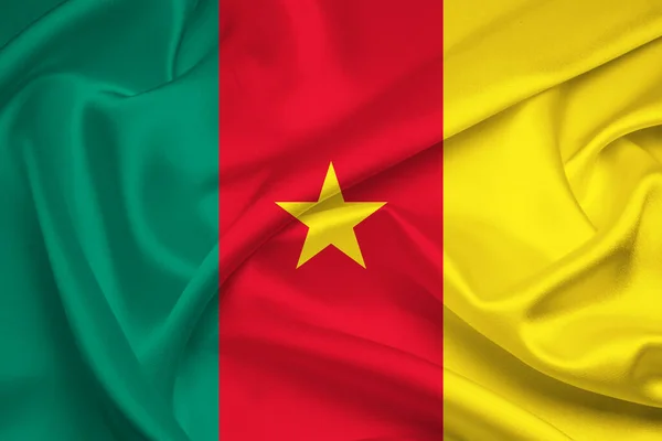Flag Of Cameroon, Cameroon flag, National flag of Cameroon. fabric flag of Cameroon.