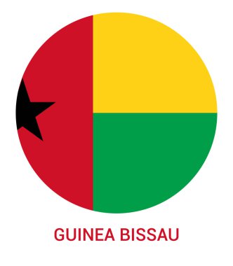 Gine-Bissau bayrağı, Gine-Bissau bayrağı, Gine-Bissau bayrağı. Gine-Bissau bayrağı dairesi.
