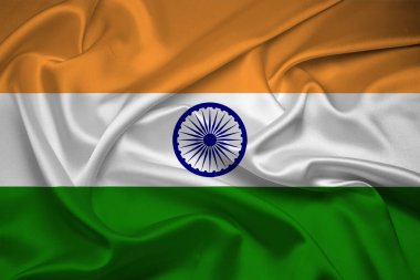 Hindistan bayrağı, Hindistan bayrağı, Hindistan 'ın ulusal sembolü. Hindistan 'ın kumaş ve doku bayrağı.