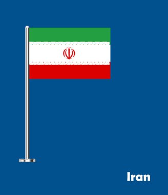 İran bayrağı, İran bayrağı, İran ülkesinin ulusal sembolü. İran Masa Bayrağı.