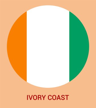 Fildişi Sahili, Fildişi Sahil Bayrağı, Fildişi Sahili 'nin ulusal sembolü. Tablo