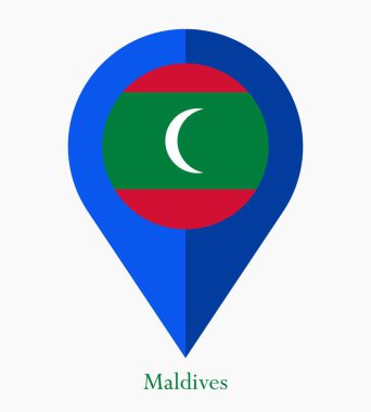 Maldivler bayrağı, Maldivler bayrağı, Maldivler bayrağı. Maldivler 'in harita rozet bayrağı.