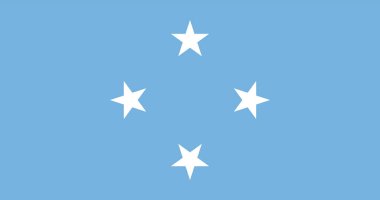 Mikronezya Bayrağı, Mikronezya Bayrağı, Mikronezya Ulusal Bayrağı.