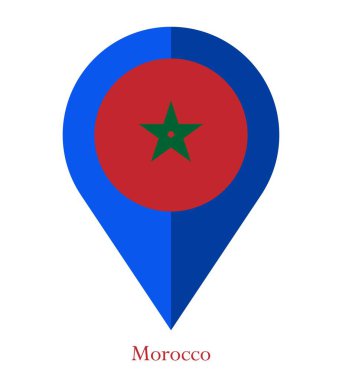 Fas bayrağı, Fas bayrağı, Fas bayrağı. Fas haritası flaması.