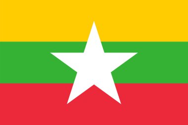 Myanmar bayrağı, Myanmar bayrağı, Myanmar bayrağı.