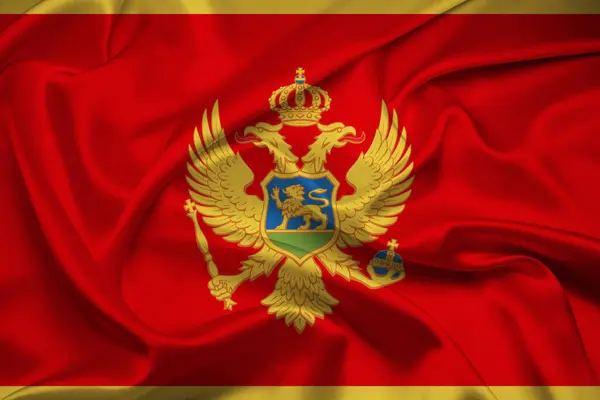 Bandera Montenegro Bandera Montenegro Bandera Nacional Montenegro Bandera Montenegro Fotos de stock libres de derechos