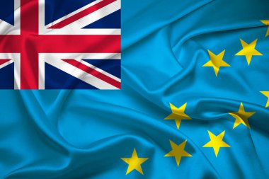 Tuvalu bayrağı, Tuvalu bayrağı, Tuvalu bayrağı. Tuvalu 'nun kumaş ve doku bayrağı.