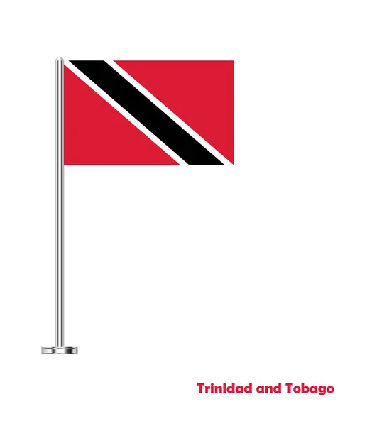 stock image Flag Of Trinidad and Tobago, Trinidad and Tobago flag, National flag of Trinidad and Tobago. table flag of Trinidad and Tobago.