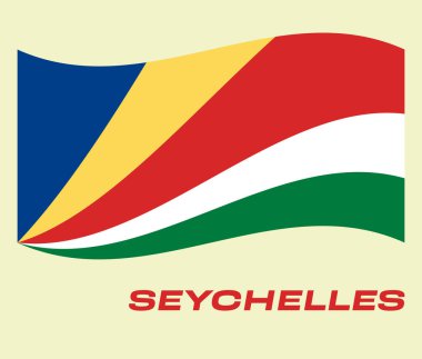 Seyşel bayrağı, Seyşel bayrağı, Seyşeller bayrağı. Seyşeller 'in dalgalı bayrağı.