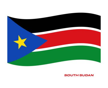 Güney Sudan bayrağı, Güney Sudan bayrağı, Güney Sudan bayrağı. Güney Sudan 'ın dalgalı bayrağı
