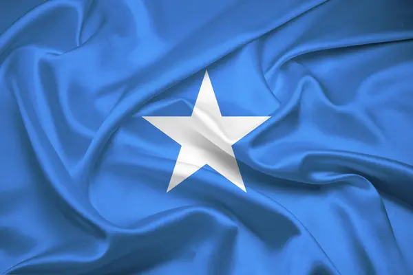 Flag Of Somalia, Somalia flag, National flag of Somalia. fabric flag of Somalia.