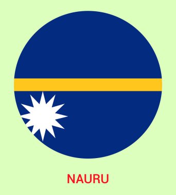 Nauru bayrağı, Nauru bayrağı, Nauru bayrağı. Nauru bayrağı dairesi.