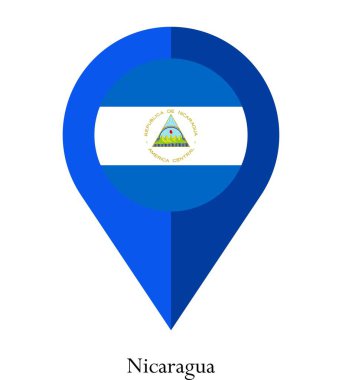 Nikaragua bayrağı, Nikaragua bayrağı, Nikaragua bayrağı. Nikaragua 'nın harita broşu.