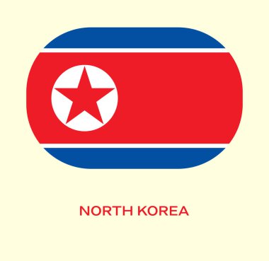 Kuzey Kore bayrağı, Kuzey Kore bayrağı, Kuzey Kore bayrağı. Kuzey Kore 'nin düğme tarzı bayrağı.