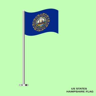 Hampshire bayrağı, Hampshire bayrağı, ABD eyaleti Hampshire bayrağı, ABD, Hampshire bayrağı.