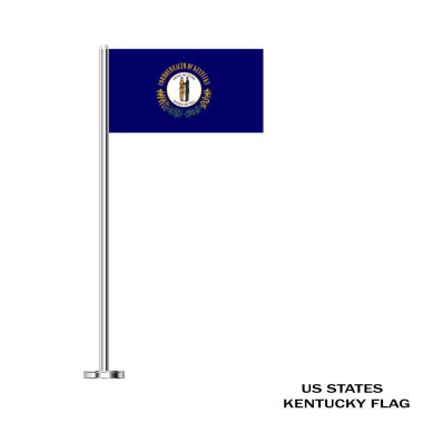Kentucky bayrağı, Kentucky bayrağı, ABD eyaleti Kentucky Flag Illustration, ABD, Kentucky masa bayrağı.