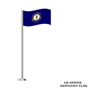 Kentucky bayrağı, Kentucky bayrağı, ABD eyaleti Kentucky Flag Illustration, ABD, Kentucky masa bayrağı.
