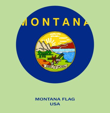 Montana bayrağı, Montana bayrağı, Amerika Birleşik Devletleri Montana bayrağı, ABD, Montana bayrağı..