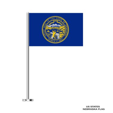 Nebraska bayrağı, Nebraska bayrağı, ABD devleti Nebraska Flag Illustration, ABD, Nebraska masa bayrağı.