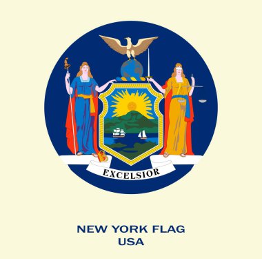 New York bayrağı, New York bayrağı, ABD bayrağı, ABD bayrağı, New York bayrağı..