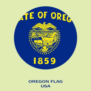 Oregon bayrağı, Oregon bayrağı, ABD eyaleti Oregon bayrağı, ABD, Oregon bayrağı.