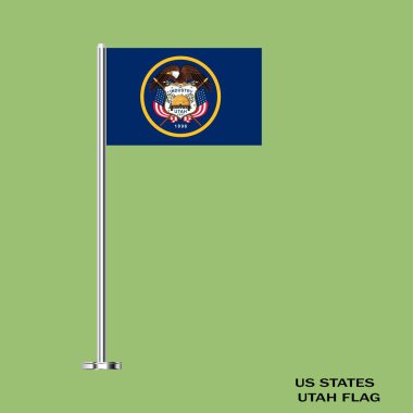 Utah bayrağı, Utah bayrağı, ABD eyaleti Utah bayrağı, ABD, Utah bayrağı.