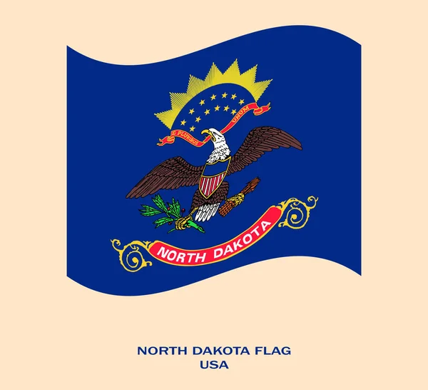 Kuzey Dakota bayrağı, Kuzey Dakota bayrağı, Amerika Birleşik Devletleri Kuzey Dakota bayrağı, ABD, dalgalı bayrağı.