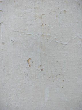 Beton bir duvarda el yapımı beyaz alçı dokusu. Eski Beyaz Duvar dokusu.