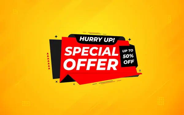 Speciale Aanbieding Vector Ontwerp Template Sale Banner Tag Speciale Aanbieding — Stockvector